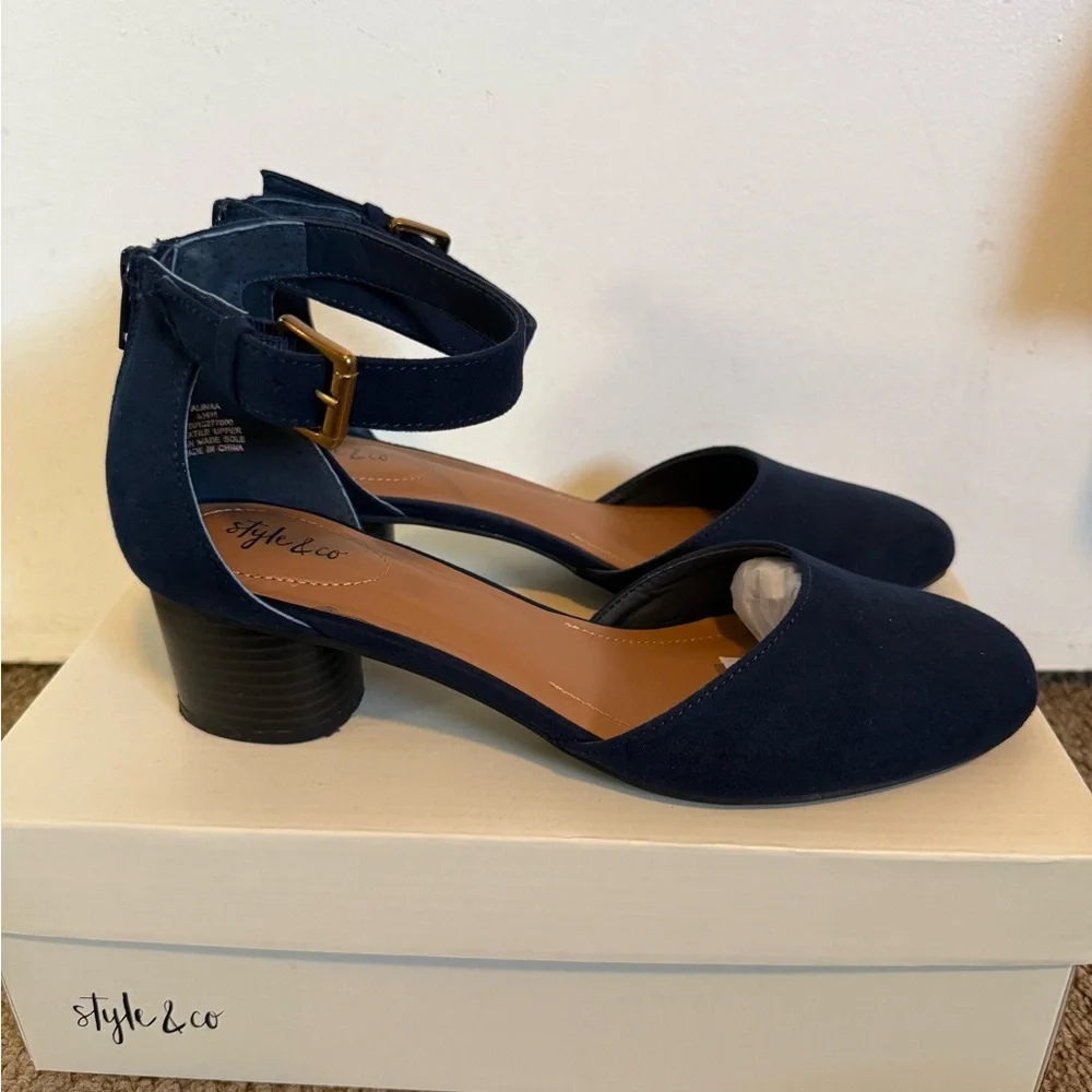 Style & Co Alinaa Block Heel Dress Pumps Size 8.5 - Picture 4 of 14